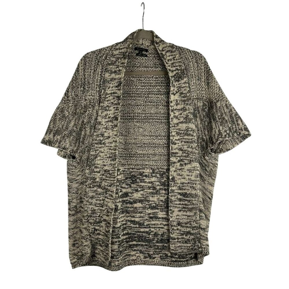 Massimo Dutti Women's Size Medium Cardigan Golden String Short Sleeve